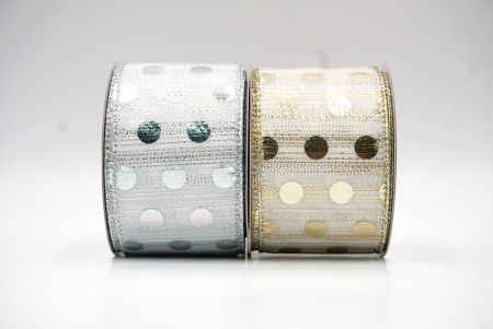 Decorative Metallic Polka Dot Wired Ribbon_KF9116.KF9117.KF9119 (3)